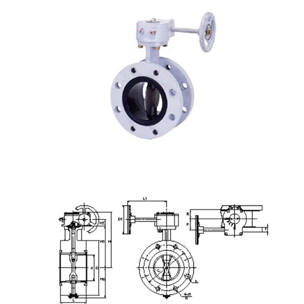 KITZ開滋齒輪型，法蘭型10K蝶閥B-10DJFU-150A