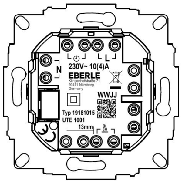 中村貿(mào)易-德國EBERLE數(shù)控恒溫器UTE1001-ALU-55