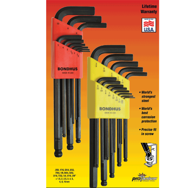 美國(guó)Bondhus波頭L型扳手TLX8