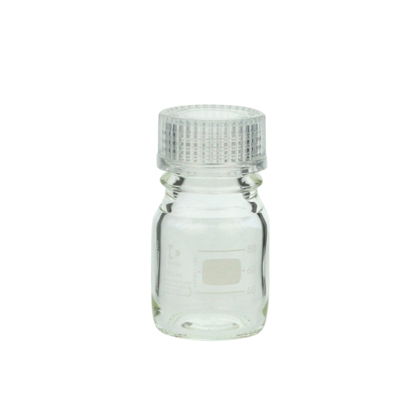 日本SIBATA柴田科學帶透明蓋的耐熱螺口瓶017200-5003A