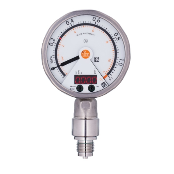 德國IFM易福門帶模擬顯示屏的齊平式壓力傳感器PG2436 PG-2,5-REB12-MFRKG/US/ /P