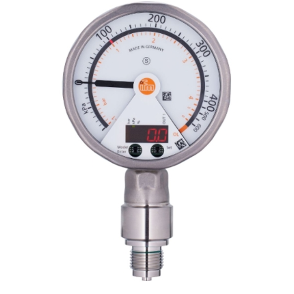 德國IFM易福門帶模擬顯示屏的齊平式壓力傳感器PG2436 PG-2,5-REB12-MFRKG/US/ /P