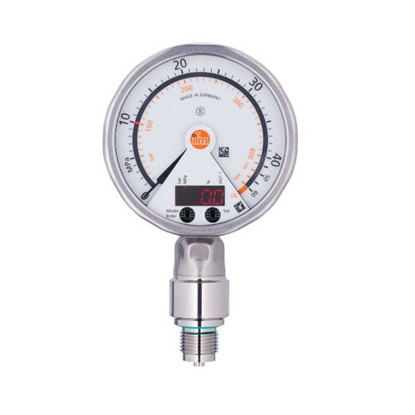 德國IFM易福門帶模擬顯示屏的齊平式壓力傳感器PG2436 PG-2,5-REB12-MFRKG/US/ /P