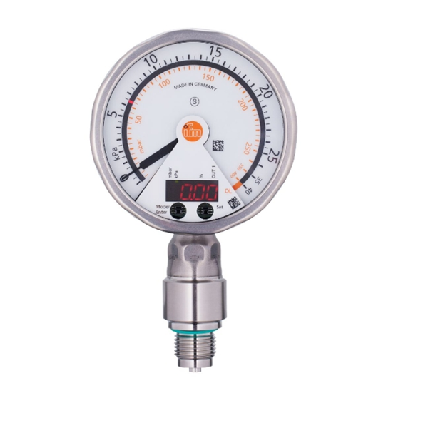 德國IFM易福門帶模擬顯示屏的齊平式壓力傳感器PG2436 PG-2,5-REB12-MFRKG/US/ /P