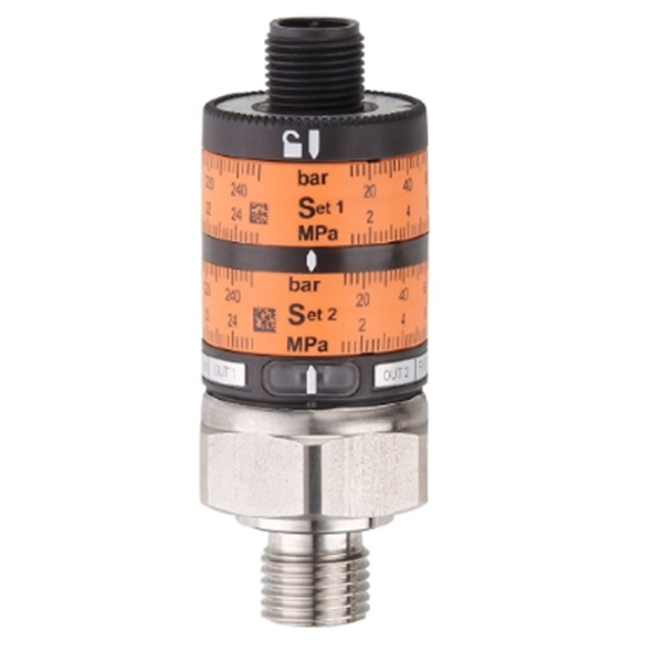 德國(guó)IFM易福門(mén)帶直觀(guān)開(kāi)關(guān)點(diǎn)設(shè)定的壓力傳感器PK7533 PK-025-SFG14-QSPKG/US/ /W